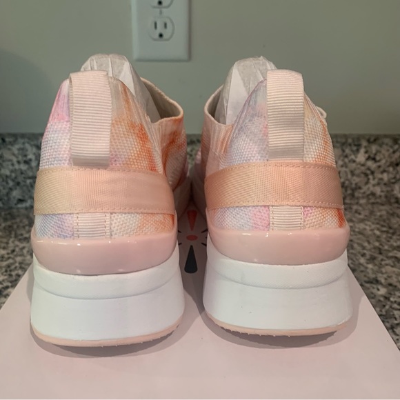 Isaac Mizrahi Live! Fly Knit Tie Dye Trainer Sneakers - Picture 12 of 13